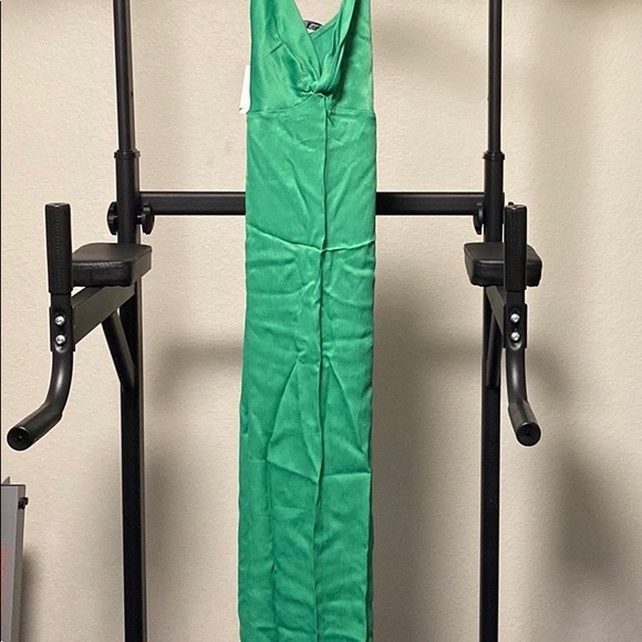 NWT Zara Green Knotted Slip Dress - Picture 12 of 15